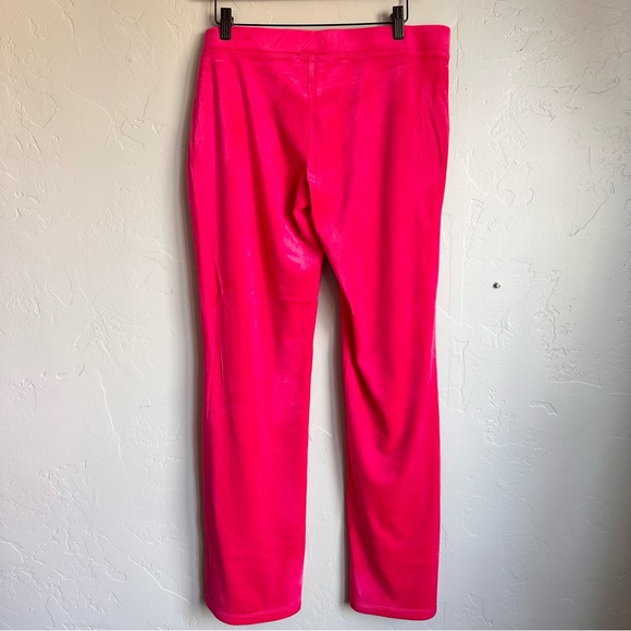 NWT‎ Juicy Couture Luxe Women Pink Velour Rhinestone Heart Track Set Size Large - Picture 8 of 15